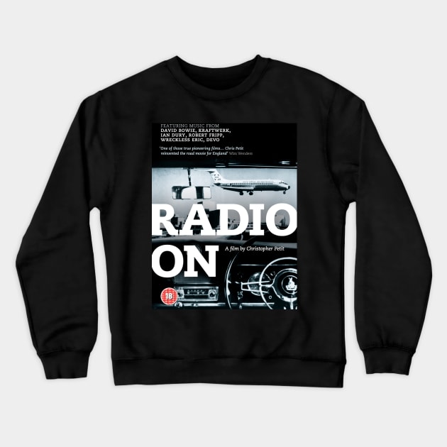 Radio On Crewneck Sweatshirt by RisingAboveBedlam